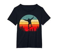 Monopatín Stunt Skater Joven Niños Regalo Camiseta, Mujer Tallas Grandes, Negro, 4XL Grande