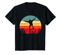 Monopatín Stunt Skater Joven Niños Regalo Camiseta, Niños, Negro, 4 años