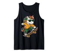 Monopatín Unicornio Montar Skateboard Skater Unicorn Graphic Camiseta sin Mangas