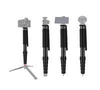 Monopié de Cámara Telescópico de 63 Pulgadas, Monopié de Fibra de Carbono de 6 Secciones con Almohadilla de Goma para Transporte, Compatible con SLR y Micro Single