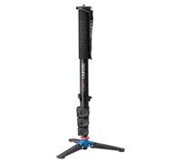 Monopode Benro A38FD aluminio negro azul naranja altura 155 cm base trípode