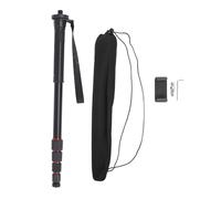Monópodo de cámara de aleación de aluminio extensible 5 secciones de 3/8 pulgadas -agujero de rosca de 11 lb carga teléfono monopod para cámara de acción DSLR