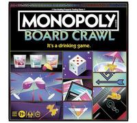 Monopoly Board Crawl Game | Juego oficial de Monopoly para beber solo para adultos | A partir de 21 años | para 2-10 jugadores | 30 minutos | Divertidos juegos de fiesta para adultos