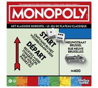 Monopoly Board Game with Storage Box and Large Size Pawns - Fr (Importación USA)