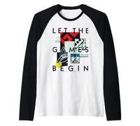 Monopoly Board Retro Deja Que comiencen los Juegos Camiseta Manga Raglan