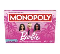 Hasbro Gaming, Monopoly Barbie, Juego de Mesa, 6 Figuras Rosas, Tablero con DreamHouses, Practicar Inglés, Fiestas en Familia y con Amigos, Regalos para Niñas y Niños de 8 Años o Más