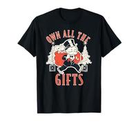 Monopoly Christmas Own All The Gifts Distressed Poster Camiseta