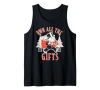 Monopoly Christmas Own All The Gifts Distressed Poster Camiseta sin Mangas