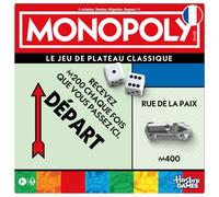 Monopoly, juego de mesa con caja de almacenamiento y peones de gran formato - Versión en español