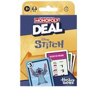 Monopoly Deal Disney Stitch, Juego de Cartas - Versión en español
