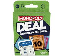 MONOPOLY Deal, Juego de Cartas rápido Inspirado en el Juego de Mesa clásico, Idea de Regalo de cumpleaños para niños y niñas, niños y familias, a Partir de 8 años