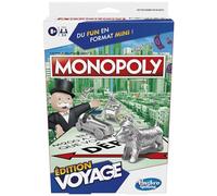 Monopoly Edition Viajes, Juego portátil para 2 a 4 Jugadores, Juego de Viaje para niños a Partir de 8 años (versión en francés)