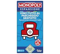 Monopoly, EXPANSIÓN GANA Todo en el Aparcamiento Gratuito, para Jugar Sirve el Juego Monopoly clásico, versión Italiana