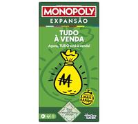 Monopoly EXPANSIÓN Todo a la Venta | Añade más diversión al clásico Juego Monopoly y Juega más rápido | Edad 8+ | 2-6 Jugadores | 40 Minutos | Juegos de Mesa Familiares - Versión Portuguesa