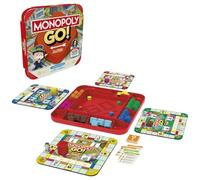 Monopoly GO! Juego de mesa | Inspirado en el popular juego de mesa móvil | A partir de 8 años | 2-4 jugadores | 15 minutos | Juegos familiares | Juegos de viaje para niños y adultos