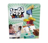 Monopoly Jenga Maker, Wooden Blocks, Stacking Tower Game, Game for Kids Ages 8 and Up, Game for 2-6 Players, Multicolor