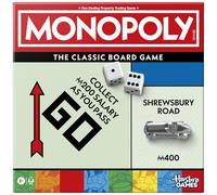 Monopoly Juego de Mesa con Bandeja de Almacenamiento y fichas más Grandes, Tablero de Juego irlandés