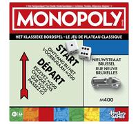 Hasbro – Juego de mesa Monopoly – Caja de almacenamiento y peones gran formato – Español-Holandés