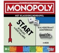 Monopoly, Juego de Mesa con Caja de Almacenamiento y peones de Gran Formato - Versión Holandesa