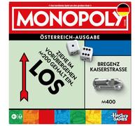 Monopoly Juego de Mesa con Compartimento de Almacenamiento y Figuras más Grandes - Versión Alemana