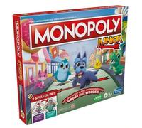 Monopoly Juego de mesa junior (edición 2026) | 2 juegos en 1 para niños más pequeños, tablero de 2 lados | Edad 4+ | 2-4 jugadores | 20 min | Regalos para preescolares - Versión holandesa