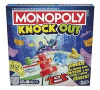 Monopoly Knockout - Juego de Mesa Familiar para Fiestas y Toda la Familia, Juego de Estrategia, Niños y Niñas de 8 Años o Más, Juguete Infantil de 2 a 8 Jugadores