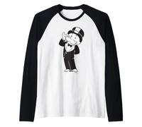 Monopoly Let Me Think White Camiseta Manga Raglan