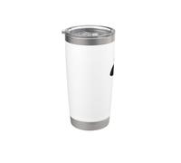 Monopoly Let Me Think White Vaso térmico de acero inoxidable de doble pared