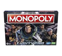 Monopoly Lightyear de Disney y Pixar, Juego de Mesa Infantil, Juegos para Toda la Familia, De 8 años en adelante, Multicolor
