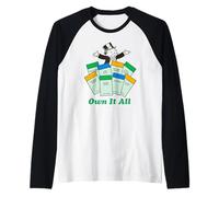 Monopoly Rich Uncle Pennybags Own It All Big Chest Logo Camiseta Manga Raglan