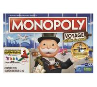 Monopoly Travel Alrededor del Mundo, para Familia y Niños, a Partir de 8 años, con Sellos de Tinta y Bandeja borrable en seco, Versión Francesa