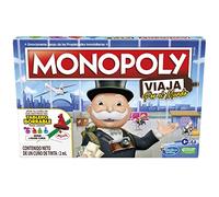 Monopoly Viaja por el Mundo - Juego de Mesa para Toda la Familia y niños a Partir de 8 años - Incluye peones-cuños y Tablero de borrado en seco