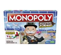 Monopoly Viaje al Mundo para familias y niños desde 8 años con almohadillas de tinta y bandeja borrable en seco