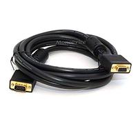 Monoprice 100088 - Cable de monitor SVGA Super VGA M/F de 10 pies con ferritas