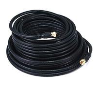 Monoprice 103034 RG6 Quad Shield CL2 Cable coaxial con Conector Tipo F, Negro, 50 pies
