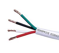 Monoprice 104037 Cable de altavoz de 4 conductores 12AWG CL2 de 100 pies