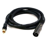 Monoprice 104777 Cable XLR a RCA - 1,83 m M/M, conductores de cobre sin oxígeno de 16 AWG, conectores chapados en oro - Serie Premier