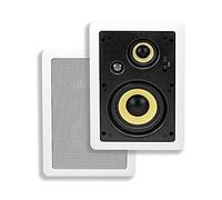 Monoprice 107606 5 - 1/4 Pulgadas de 3 Vías de Alta Potencia Par de Altavoces en la Pared