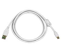 Monoprice 108634 6 ft USB 2.0 a Macho a Mini-B 5 Pin Macho 28/24AWG Cable con núcleo de ferrita - Blanco