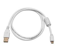 Monoprice - 108640 3 ft USB 2.0 a Macho a Micro 5 Pin Macho 28/24AWG Cable con núcleo de ferrita - Blanco