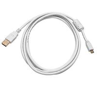 Monoprice - 108641 6 ft USB 2.0 a Macho a Micro 5 Pin Macho 28/24AWG Cable con núcleo de ferrita - Blanco