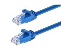 Monoprice - 11320 Flexboot Serie CAT6 UTP 24 AWG ETHERNET Red Cable de conexión & # 44; 30 ft. - Azul