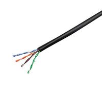 Monoprice - 12806 1000 ft. 24 AWG Cat5e 350 MHz UTP sólido Plenum Cable Ethernet de Cobre Desnudo y # 44; Color Negro