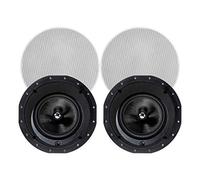 Monoprice Altavoces de Techo de Fibra de Carbono de 20 cm con 15 Controladores en ángulo (par) - Serie Alpha