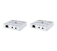 Monoprice Blackbird - Extensor HDMI 4K sobre Ethernet, CAT5e/6/7, 70m, Salida de Bucle HDMI, Smart EDID, Cable de alimentación (PoC)