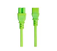 Monoprice Cable de alimentación de extensión de computadora Resistente de 14 AWG, 3 pies, Color Verde 15 A 14 AWG (IEC-320-C14 a IEC-320-C15)