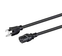 Monoprice Cable de alimentación Resistente - 8 pies - Negro | NEMA 5-15P a IEC 60320 C15, 14AWG, 15A, SJT, 125V