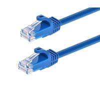 Monoprice Cable de conexión Ethernet Cat5e - 3 pies - Azul | RJ45 sin enganches, Trenzado, 350 MHz, UTP, Cable de Cobre Puro Desnudo, 24 AWG - Serie Flexboot