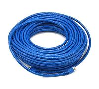 Monoprice Cable de conexión Ethernet Cat6, 75 pies, color azul, cable de red de Internet, RJ45, trenzado, 550 MHz, UTP, cable de cobre puro desnudo, 24 AWG