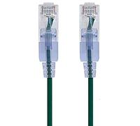 Monoprice Cable de conexión Ethernet Cat6A - 10 pies - Verde (paquete de 10) RJ45 sin enganches 550 MHz UTP puro alambre de cobre desnudo 10G 30AWG - Serie SlimRun
